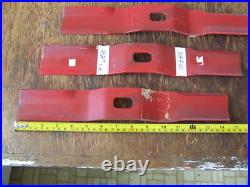New Vintage Yazoo 42 Mower Deck 3pc Blade Set YR42 LH Chute Discharge 206-742