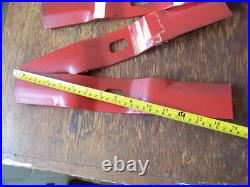 New Vintage Yazoo 42 Mower Deck 3pc Blade Set YR42 LH Chute Discharge 206-742