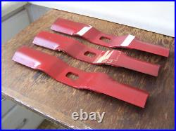 New Vintage Yazoo 42 Mower Deck 3pc Blade Set YR42 LH Chute Discharge 206-742