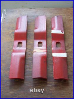New Vintage Yazoo 42 Mower Deck 3pc Blade Set YR42 LH Chute Discharge 206-742