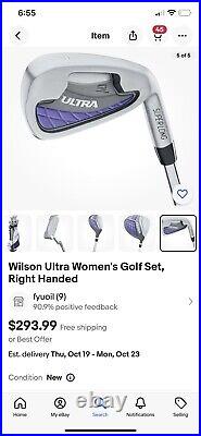 New Women's Iron SetWilson Ultra SL Golf Right Hand With Putter