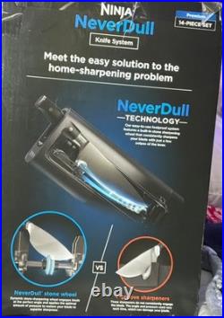 Ninja Foodi NeverDull Premium 14-Piece Knife Block Set with Built-in Sharpener