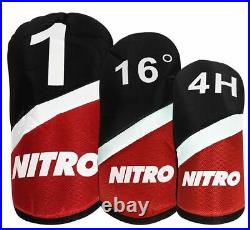 Nitro Men Golf Club Set 13 Pieces, Right Handed Titanium Complete Clubs With Bag