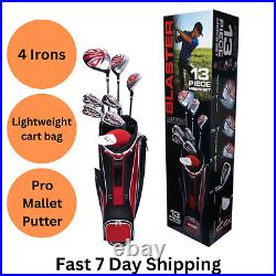 Nitro Men's Blaster 13 Piece Golf Club Set Right Handed Lightweight Cart Bag New