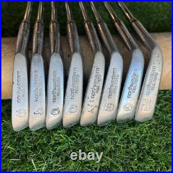 NorthWestern Tour Model Iron Set 3-Pw Muscle Back Blades Steel Stiff New Grips