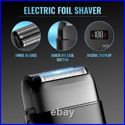 Novah Professional Barber Clippers and Trimmer Set Foil Shaver Professional Ha