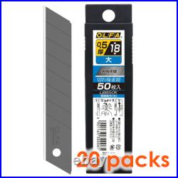 OLFA LBB50K BLACK BLADE 18mm L-TYPE HEAVY DUTY CUTTER 20 pack of 50 blades