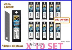 OLFA LBB50K BLACK BLADE 18mm L-TYPE HEAVY DUTY CUTTER JAPAN 50 pieces X 10 SET