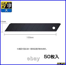 OLFA LBB50K BLACK BLADE 18mm L-TYPE HEAVY DUTY CUTTER JAPAN 50 pieces X 10 SET