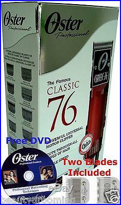 OSTER CLASSIC 76 Professional Hair Clipper 76076-010 -PLUS Universal 10 Comb Set