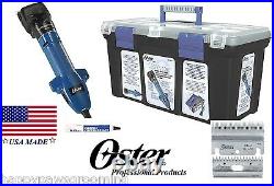 OSTER CLIPMASTER VARIABLE SPEED CLIPPING MACHINE SET-Blade, Oil, CASE-Sheep, Cattle