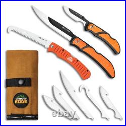 OUTDOOR EDGE RazorGuide Pak Hunting Knife Set. Features Two Replaceable Blade
