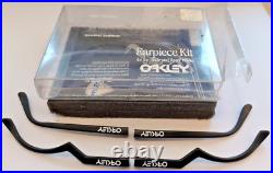 Oakley Razor Blade Earpiece Kit Matte Black Arms Set Trigger and Straight. New