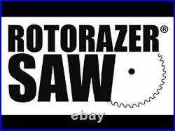 Official ROTORAZER Compact Circular Saw Set DIY Projects full size, Black