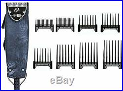 Oster Kryptec Snake Skin Color Fast Feed Clipper + 8 Piece Comb Set