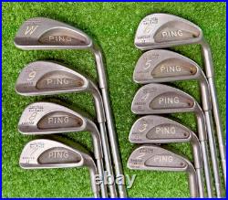 PING Karsten II Black Dot Iron Set 2-PW ZZ Lite Stiff Steel NEW GRIPS VGC sa6873