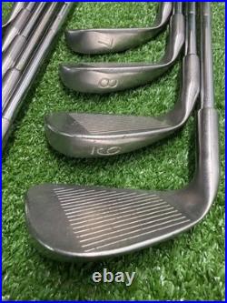 PING Karsten II Black Dot Iron Set 2-PW ZZ Lite Stiff Steel NEW GRIPS VGC sa6873