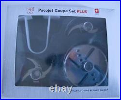 Pacojet Coupe Set PLUS 45242 1x4 and 1x2 Blade Cutter Whipping Disc Cutter Tongs