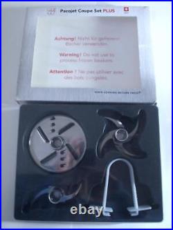 Pacojet Coupe Set PLUS 45242 1x4 and 1x2 Blade Cutter Whipping Disc Cutter Tongs