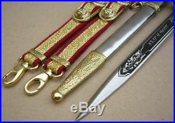 Perfect Bulgarian Infantry Officer Parade Dagger Set 2003, dirk, blade, knife