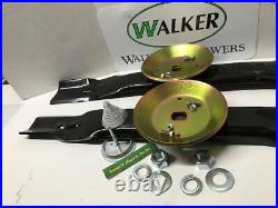 Pick your SET! Walker Mower 42Deck Blades, combo & balancer Made to OEM Specs