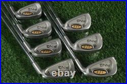 Ping BLADE i3 Irons Set 3,4,6,7,8,9, W JZ Cushion Stiff Flex Steel, New Grips RH
