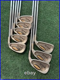 Ping i3 Blade Iron Set 3-9+ Wedge White Dot NEW Grips Steel Std Length Pics