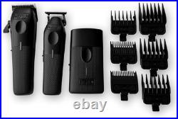 Play Barber Hair Clippers for Men 7500 RPM with Rubber Grips (Blackout 3 Set)