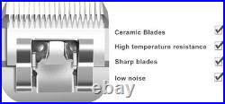 Professional-Grade Detachable Ceramic Blades Set Compatible with Andis & Oster