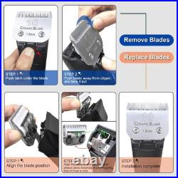 Professional-Grade Detachable Ceramic Blades Set Compatible with Andis & Oster