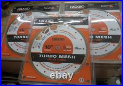 RIDGID Mesh-X 10 Turbo Mesh Wet Cutting Diamond Blade (Set of 3) NEW