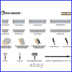 ROLLINGDOG Drywall Skimming Blade Set 4pcs Skimming Blades, NEW