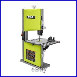 RYOBI Stationary Band Saw 9 in. 2.5 Amp Rapid Set Blade Tensioning System