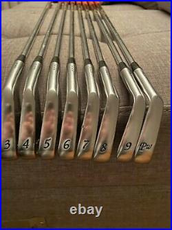 Rare Miura Forged Baby Blades 1957 Iron Set 3-PW Nippon Super Peening XS Golf
