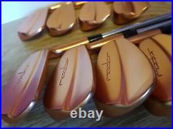 Rare Radar Golf Forged Raw Finish Copper Tour Blade Irons 3-pw 1 Of 4 Sets