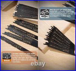 Reciprocating Saw Blades Set 9,6,4 Blades Metal and Wood Saw Blades and More