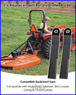 Replacement Bush Hog Rotary Cutter Blades Compatible with Mower King Skidstee