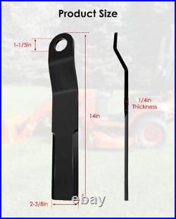 Replacement Bush Hog Rotary Cutter Blades Compatible with Mower King Skidstee