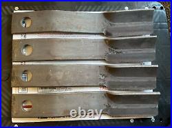 Rotary cutter blade set for Bush Hog 109 3108 3209, (2) 7828BH & (2) 7829BH