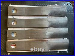 Rotary cutter blade set for Bush Hog 109 3108 3209, (2) 7828BH & (2) 7829BH