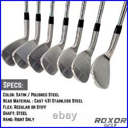 Roxor Golf RXR Iron set Premium 4-Pw Right Handed Stiff Flex