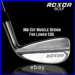 Roxor Golf RXR Iron set Premium 4-Pw Right Handed Stiff Flex