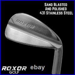 Roxor Golf RXR Iron set Premium 4-Pw Right Handed Stiff Flex