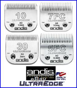 SET-ANDIS ULTRAEDGE 10,30,7FC, 5FC BLADEFit AGC, Oster A5, Many Wahl, Moser Clipper