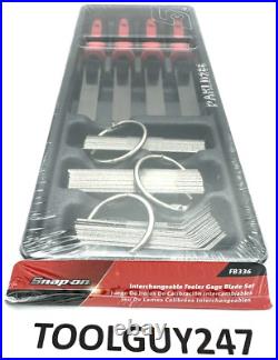 SNAP ON TOOLS USA RED Soft Grip Interchangable Feeler Blade Gauge Set FB336 NEW+