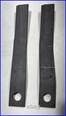 Set/2 60 rotary cutter blades for Woods BB60X, RC6, RC60.20 rep part #1037892KT