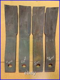 Set/4 blades for Bush Hog 3126 3210 rotary cutters 90014 90015 78494 78495