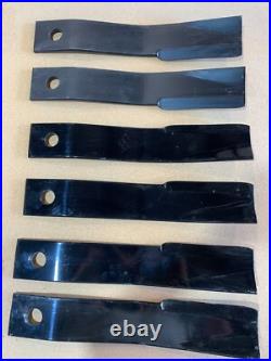 Set/6 blades for Bush Hog 2715 12715 Flexwing Rotary Cutter 50054545 / 50054546