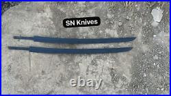 Set Of 2-custom Handmade Carbon Steel Ninja Blank Blade Short Sword With Sheath