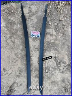 Set Of 2-custom Handmade Carbon Steel Ninja Blank Blade Short Sword With Sheath